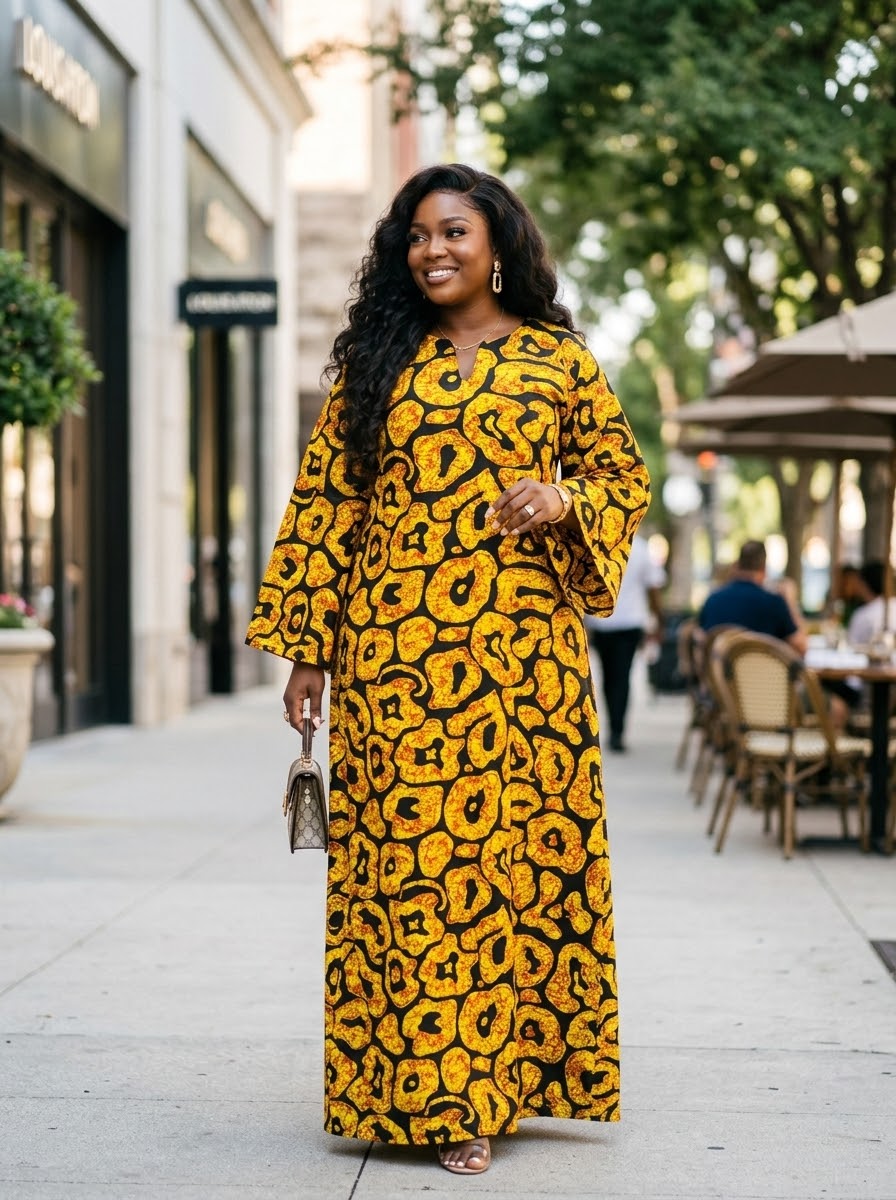 O88P Ankara dress