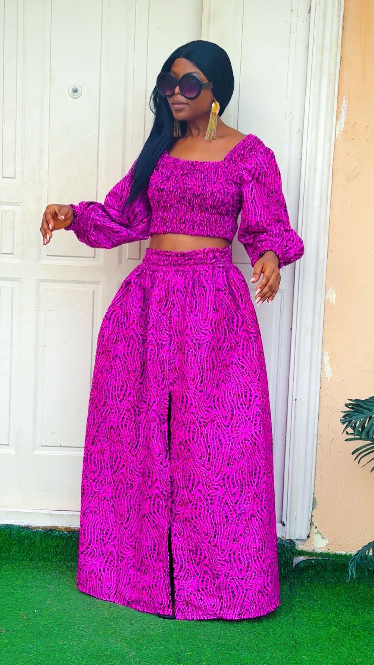 U54V (ANKARA TWO PIECE SKIRT AND TOP)