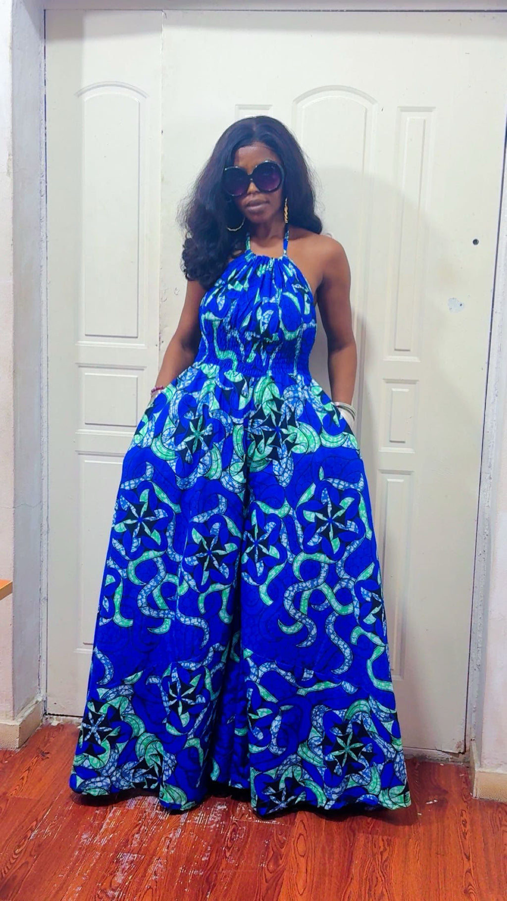 W77X (Ankara jumpsuit )